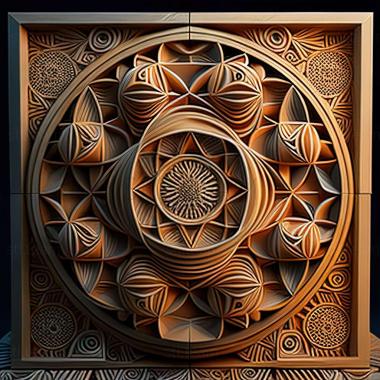 3D model sacred geometry (STL)